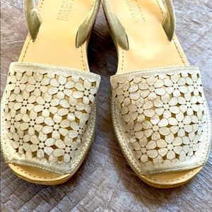 Kenneth Cole Glitter Wedge Sandals